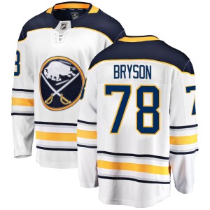 Jacob Bryson Men's Fanatics Branded Buffalo Sabres Breakaway White Away Jersey