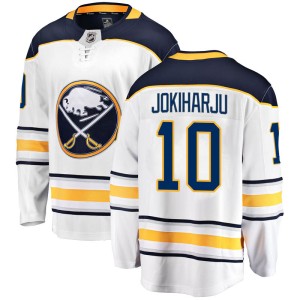 Henri Jokiharju Men's Fanatics Branded Buffalo Sabres Breakaway White Away Jersey