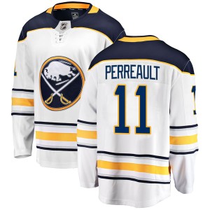 Gilbert Perreault Men's Fanatics Branded Buffalo Sabres Breakaway White Away Jersey