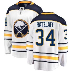 Scott Ratzlaff Men's Fanatics Branded Buffalo Sabres Breakaway White Away Jersey