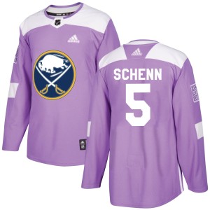 Luke Schenn Youth Adidas Buffalo Sabres Authentic Purple Fights Cancer Practice Jersey