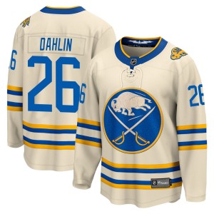 Rasmus Dahlin Men's Fanatics Branded Buffalo Sabres Breakaway Cream 2022 Heritage Classic Jersey