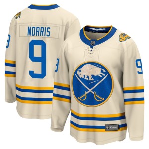 Josh Norris Men's Fanatics Branded Buffalo Sabres Breakaway Cream 2022 Heritage Classic Jersey