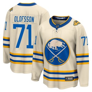 Victor Olofsson Men's Fanatics Branded Buffalo Sabres Breakaway Cream 2022 Heritage Classic Jersey