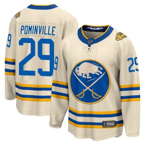 Jason Pominville Men's Fanatics Branded Buffalo Sabres Breakaway Cream 2022 Heritage Classic Jersey