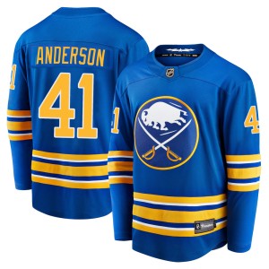 Craig Anderson Youth Fanatics Branded Buffalo Sabres Premier Royal Breakaway Home Jersey